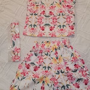 Toddler floral outfit set!